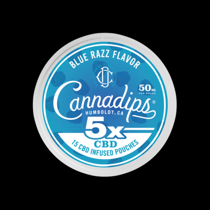 CANNADIPS 5X Blue Razz-50MG CBD